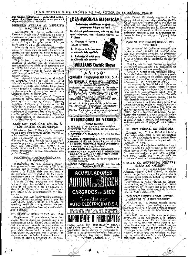 ABC MADRID 22-08-1957 página 16