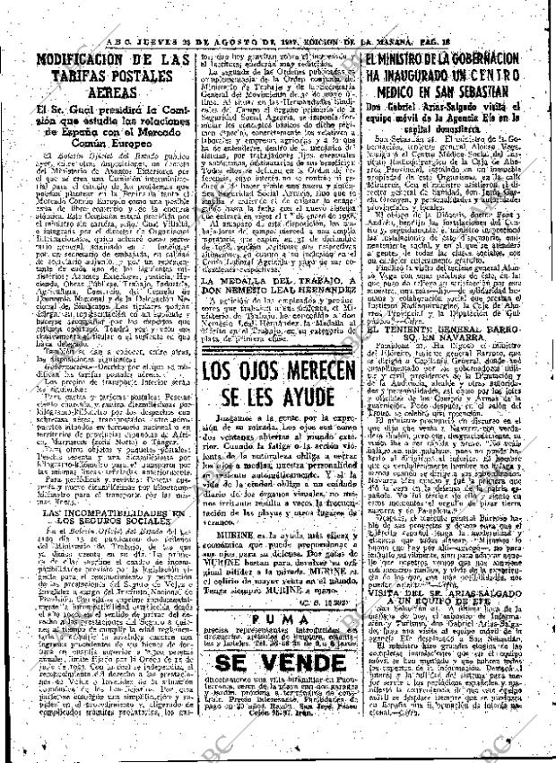 ABC MADRID 22-08-1957 página 18