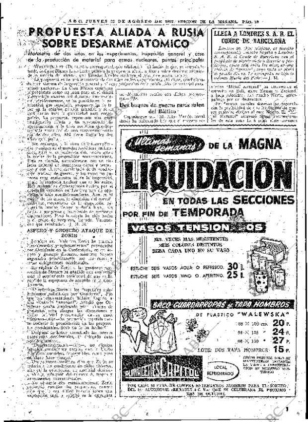 ABC MADRID 22-08-1957 página 19