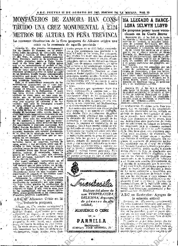 ABC MADRID 22-08-1957 página 25