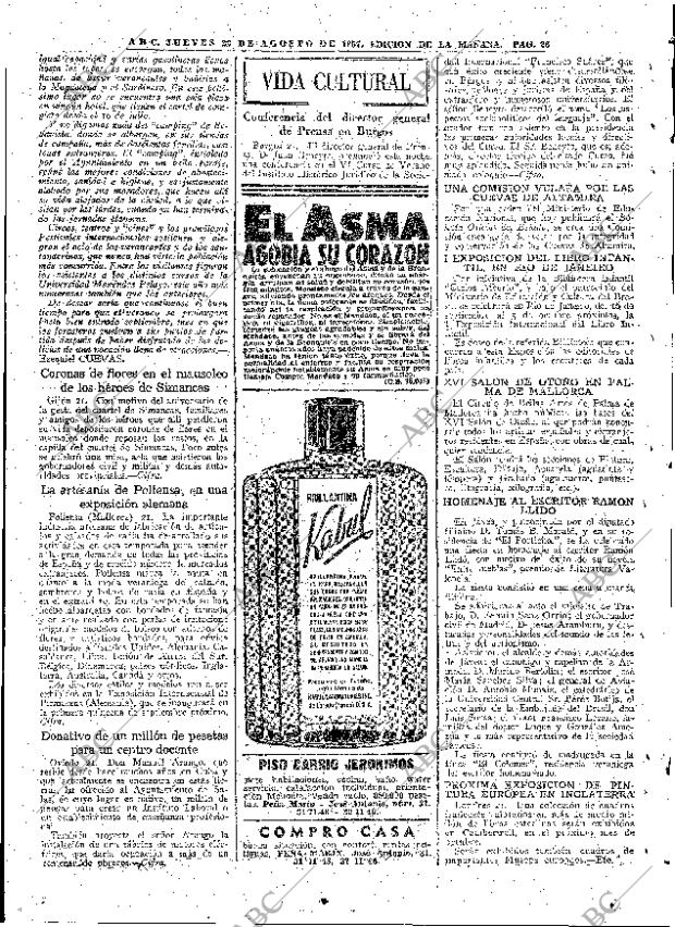 ABC MADRID 22-08-1957 página 26