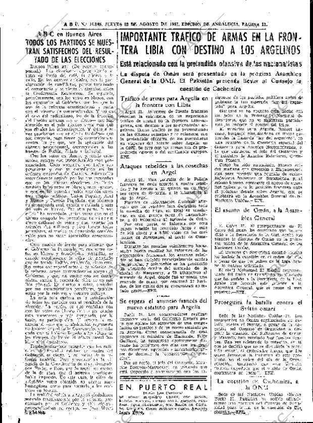 ABC SEVILLA 22-08-1957 página 11