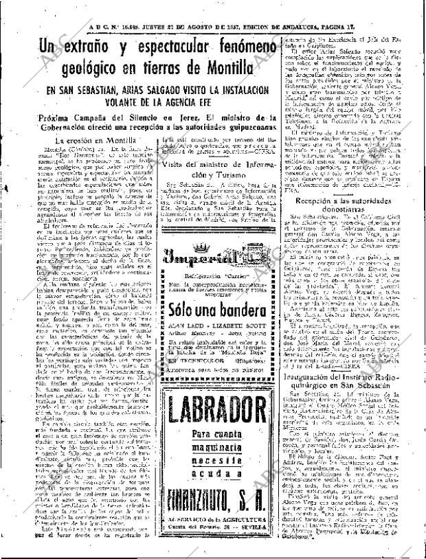 ABC SEVILLA 22-08-1957 página 17