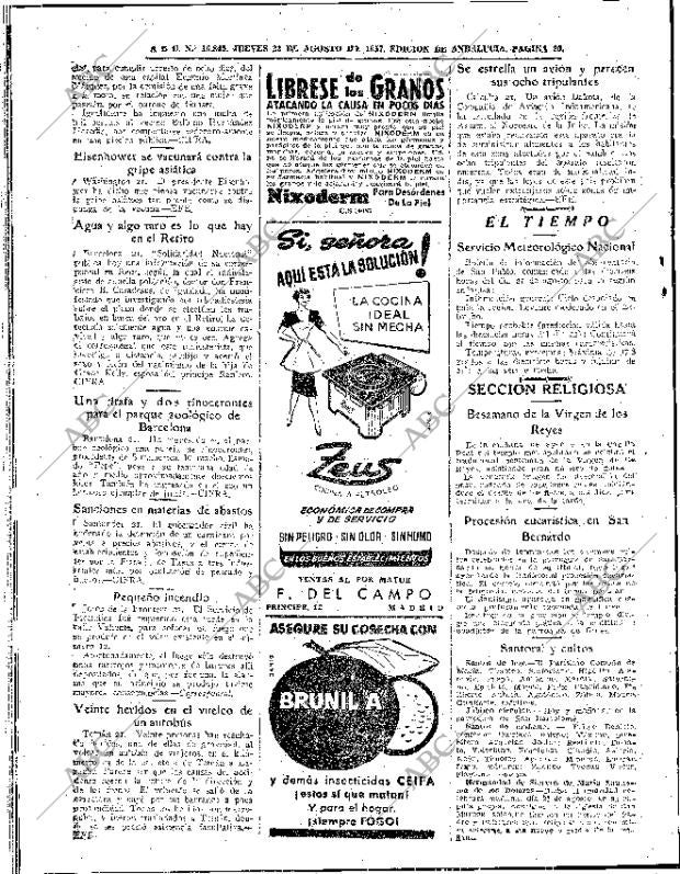 ABC SEVILLA 22-08-1957 página 20