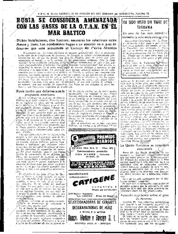 ABC SEVILLA 23-08-1957 página 11