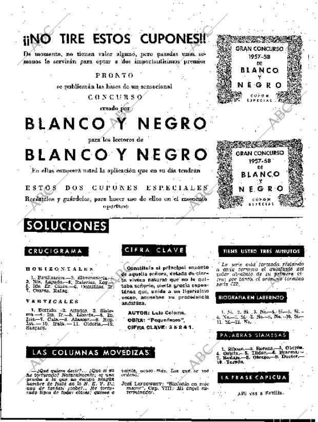 BLANCO Y NEGRO MADRID 24-08-1957 página 144