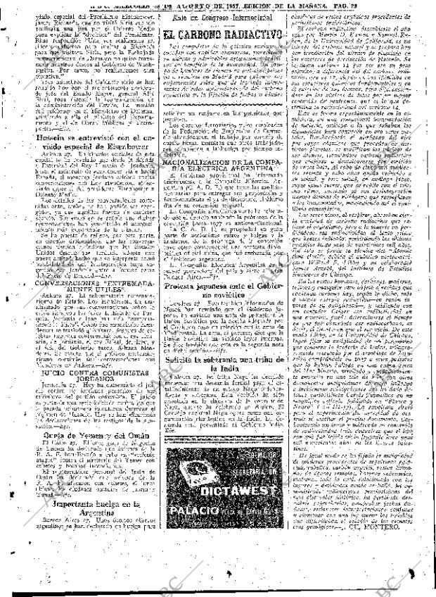 ABC MADRID 28-08-1957 página 23