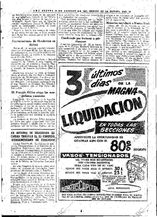 ABC MADRID 29-08-1957 página 19