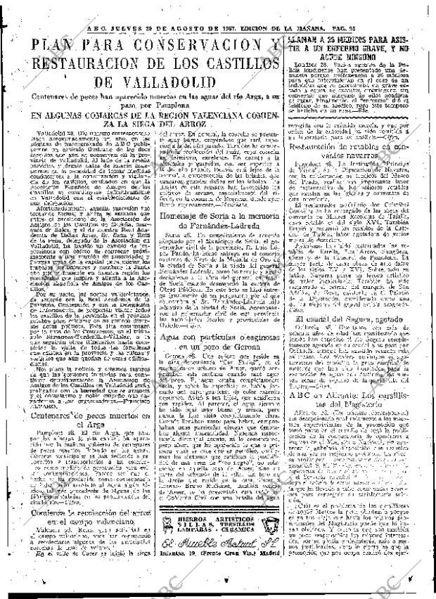 ABC MADRID 29-08-1957 página 23