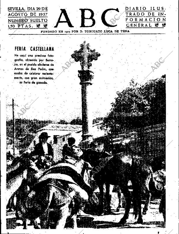 ABC SEVILLA 29-08-1957 página 1