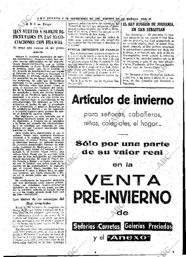 ABC MADRID 05-09-1957 página 17