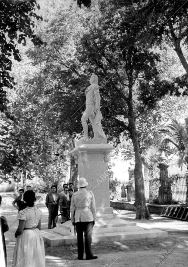 Monumento en memoria de Pedro romero en Ronda (Málaga)