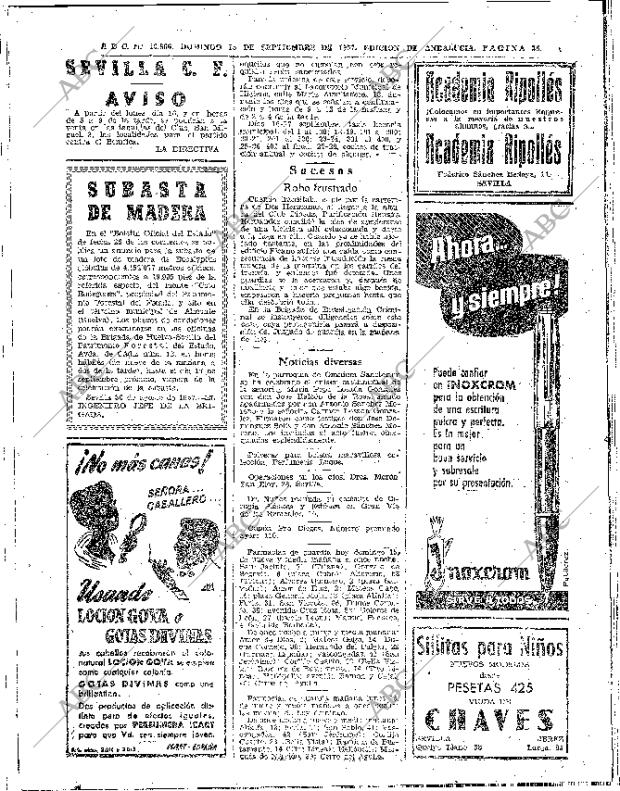 ABC SEVILLA 15-09-1957 página 36