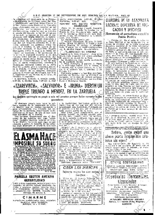 ABC MADRID 17-09-1957 página 43