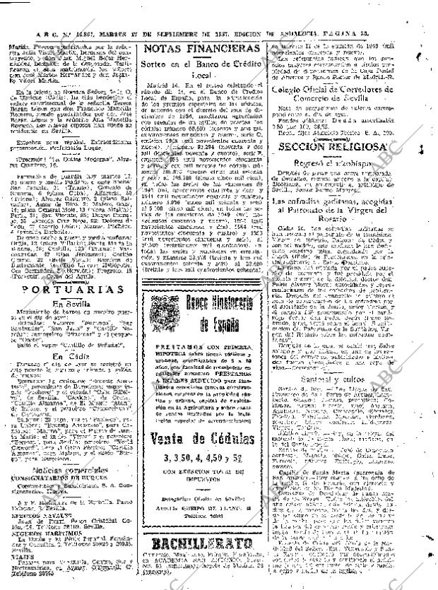 ABC SEVILLA 17-09-1957 página 28