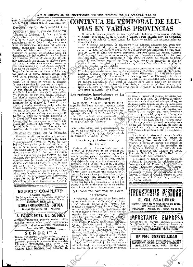 ABC MADRID 19-09-1957 página 28