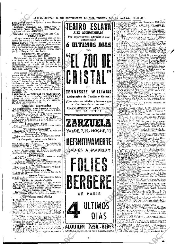 ABC MADRID 19-09-1957 página 40