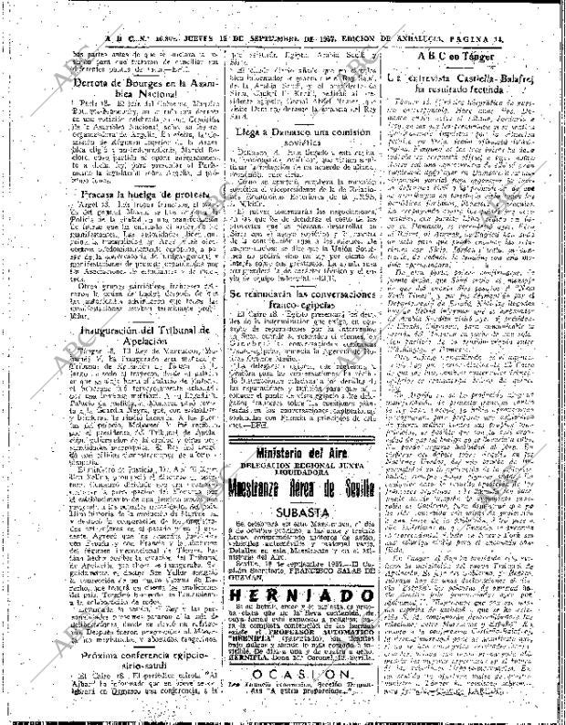 ABC SEVILLA 19-09-1957 página 14
