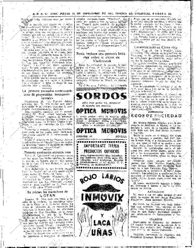 ABC SEVILLA 19-09-1957 página 16