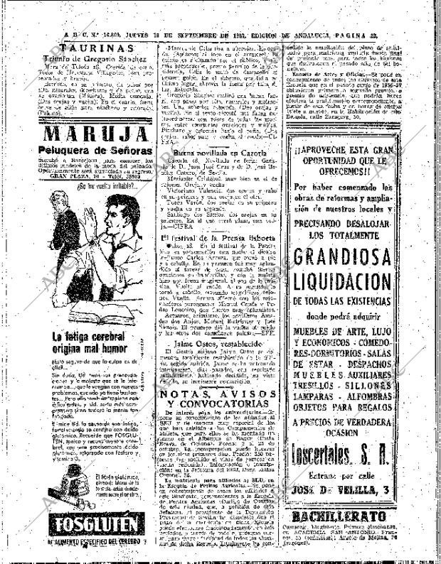 ABC SEVILLA 19-09-1957 página 22