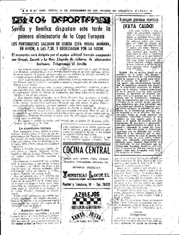 ABC SEVILLA 19-09-1957 página 23