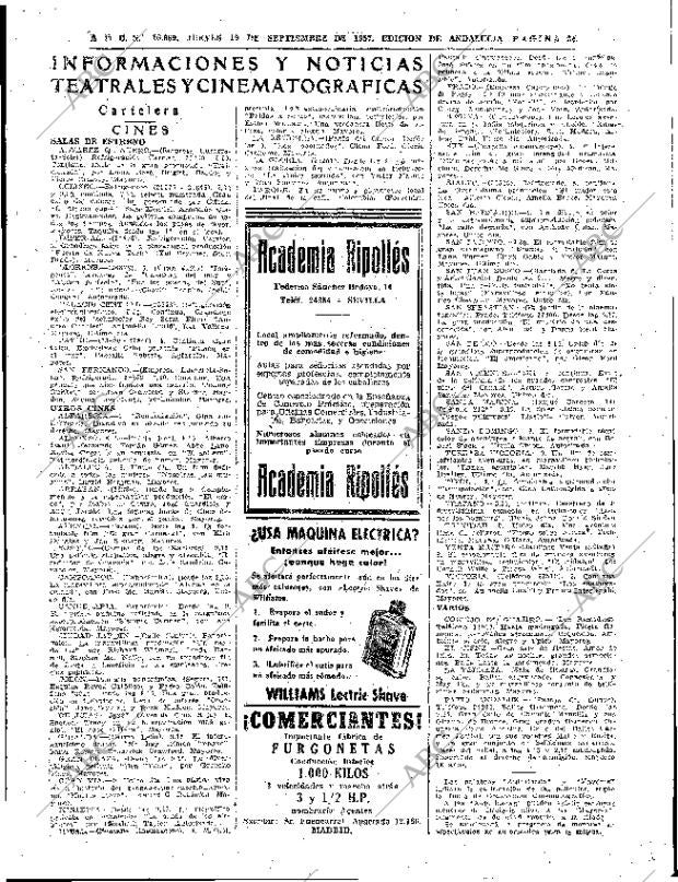 ABC SEVILLA 19-09-1957 página 25