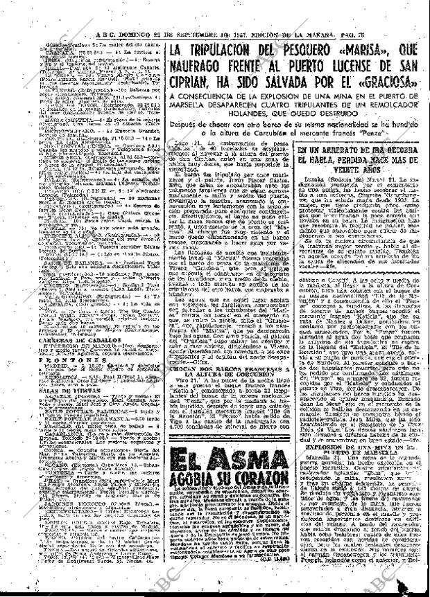 ABC MADRID 22-09-1957 página 75