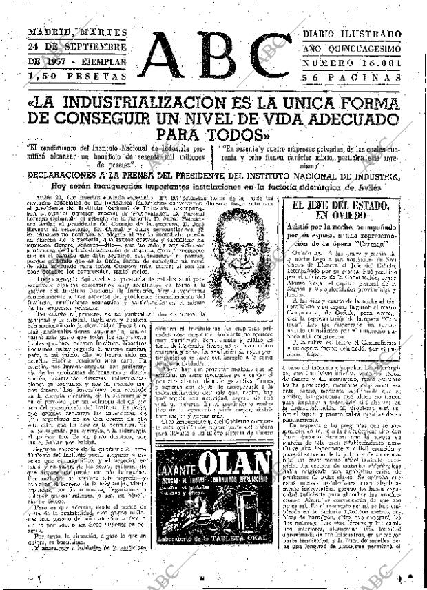 ABC MADRID 24-09-1957 página 15