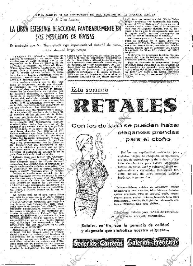 ABC MADRID 24-09-1957 página 19