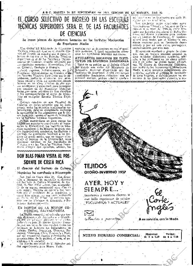 ABC MADRID 24-09-1957 página 23