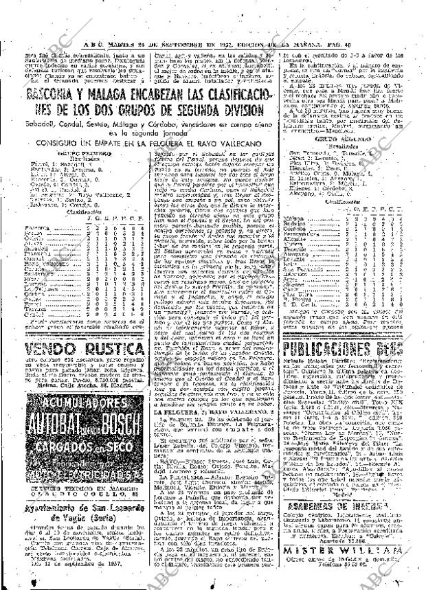 ABC MADRID 24-09-1957 página 40