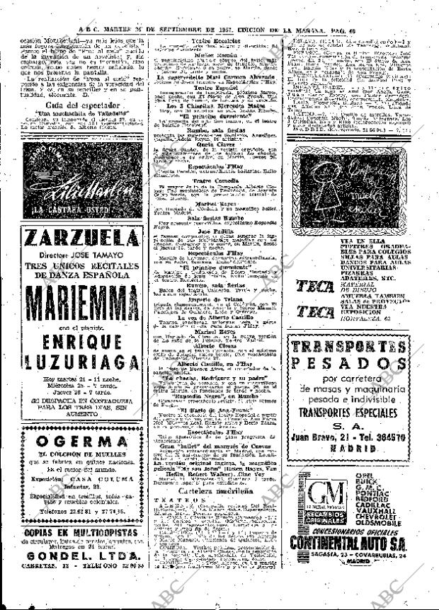 ABC MADRID 24-09-1957 página 46