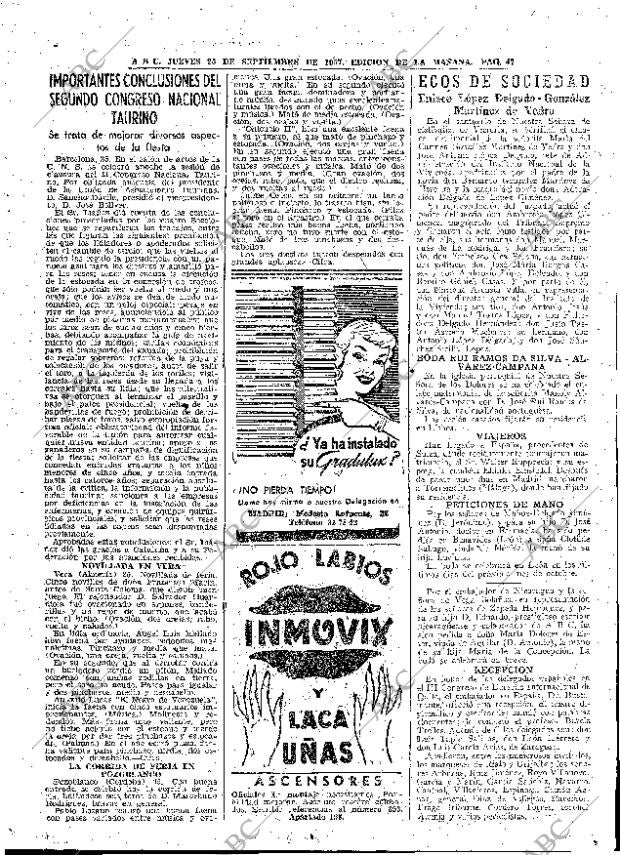 ABC MADRID 26-09-1957 página 47