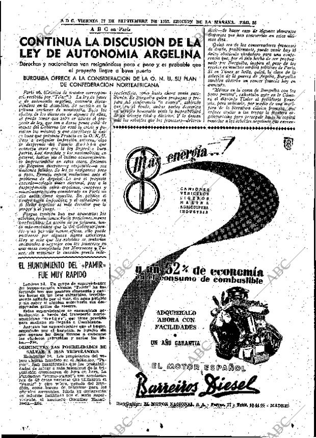 ABC MADRID 27-09-1957 página 25