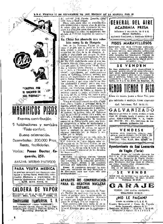 ABC MADRID 27-09-1957 página 28