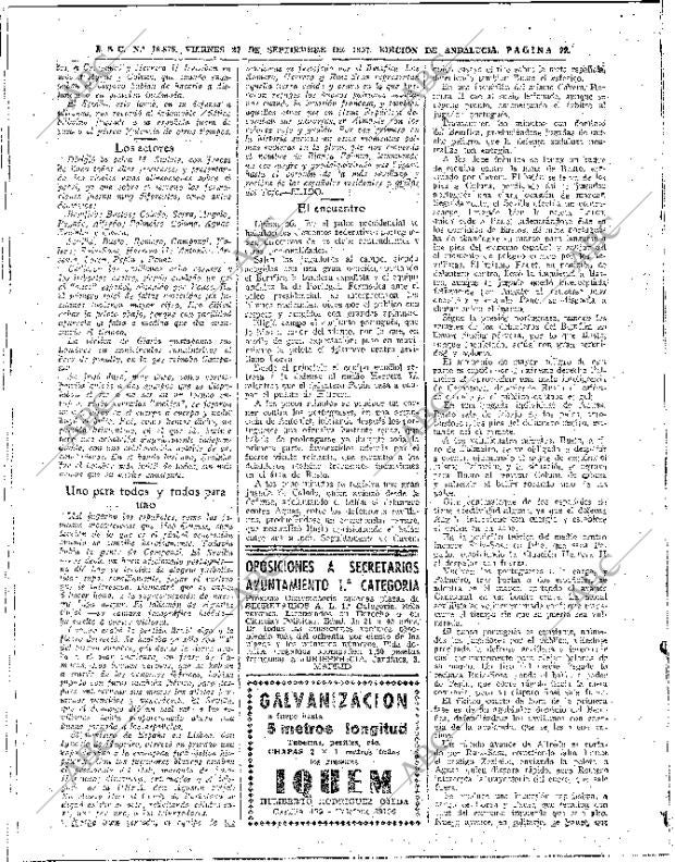 ABC SEVILLA 27-09-1957 página 22