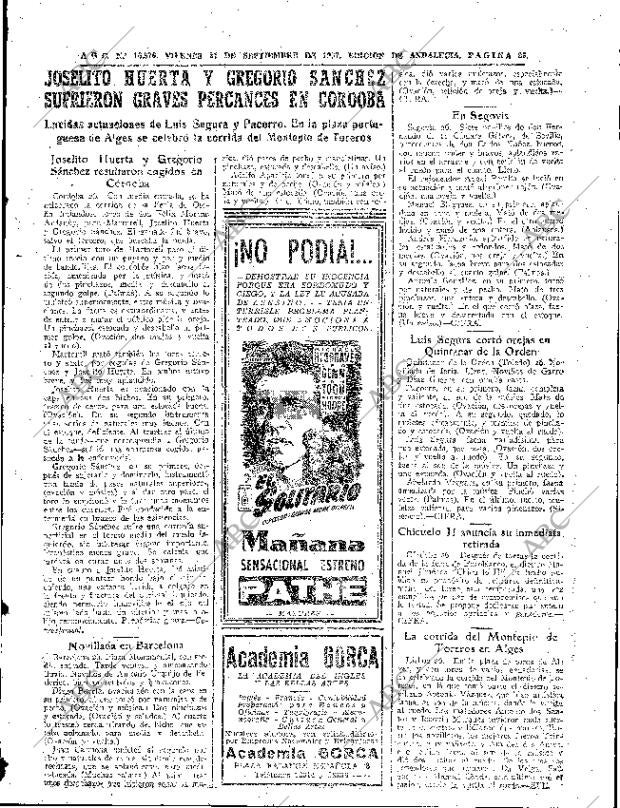 ABC SEVILLA 27-09-1957 página 25