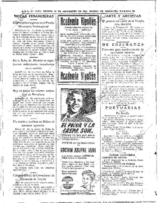 ABC SEVILLA 27-09-1957 página 26