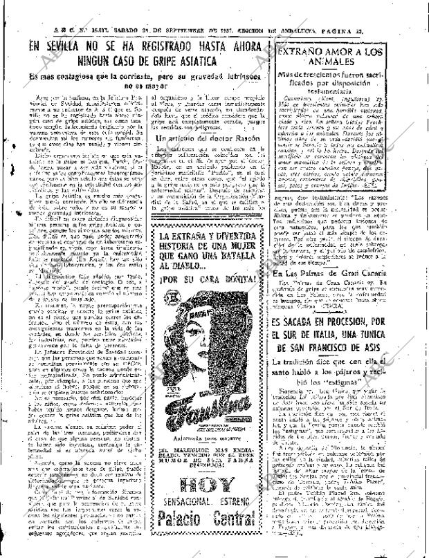 ABC SEVILLA 28-09-1957 página 13