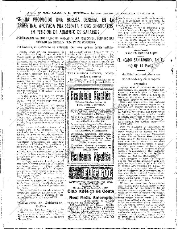 ABC SEVILLA 28-09-1957 página 14