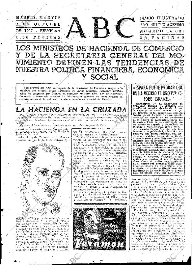 ABC MADRID 01-10-1957 página 15