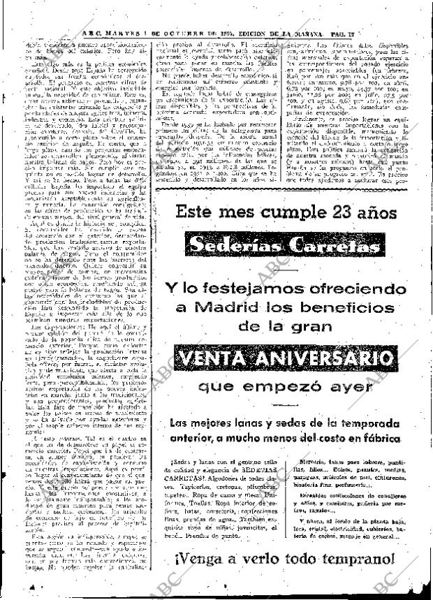 ABC MADRID 01-10-1957 página 17