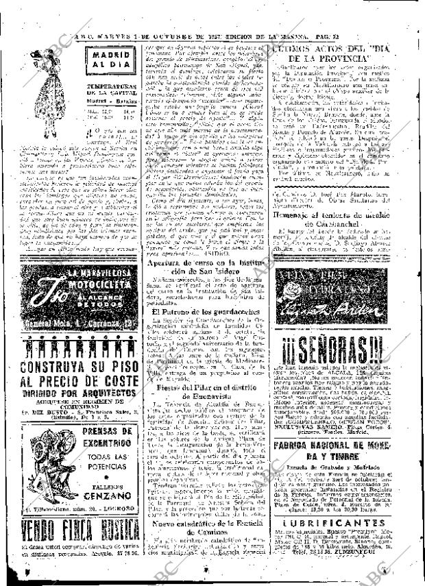 ABC MADRID 01-10-1957 página 32
