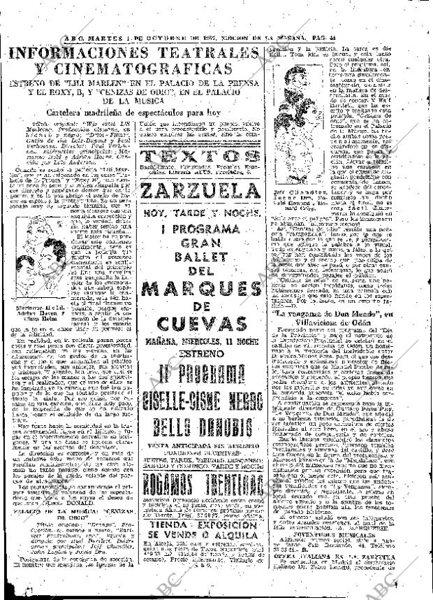 ABC MADRID 01-10-1957 página 44