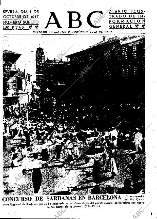 ABC SEVILLA 03-10-1957 página 1