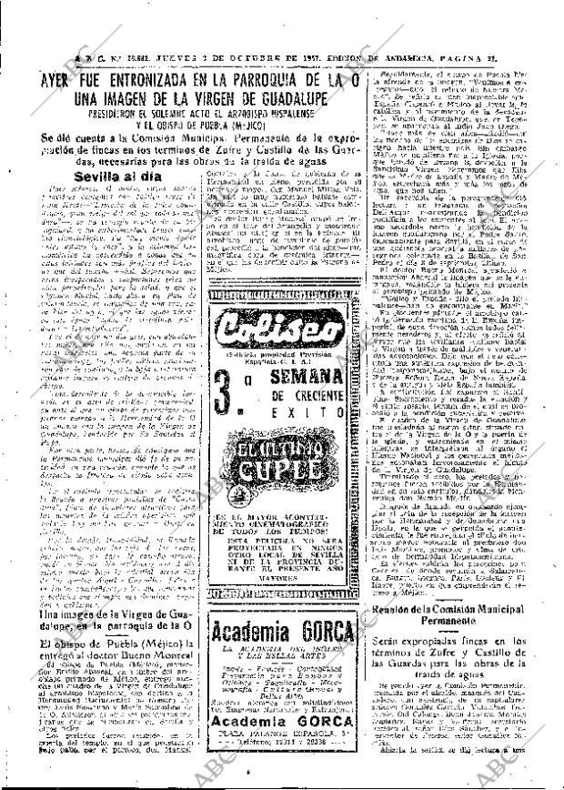 ABC SEVILLA 03-10-1957 página 21