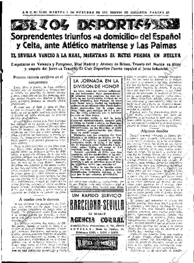 ABC SEVILLA 08-10-1957 página 23