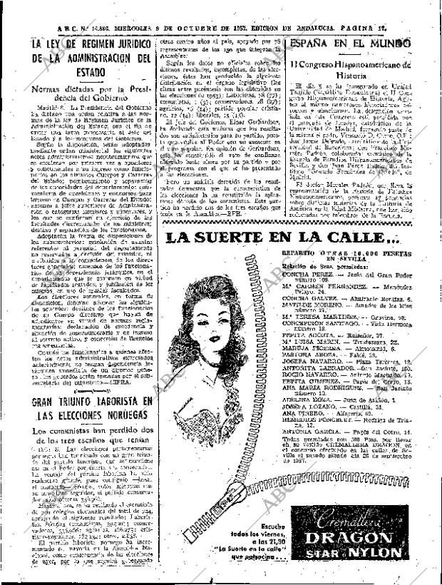 ABC SEVILLA 09-10-1957 página 17