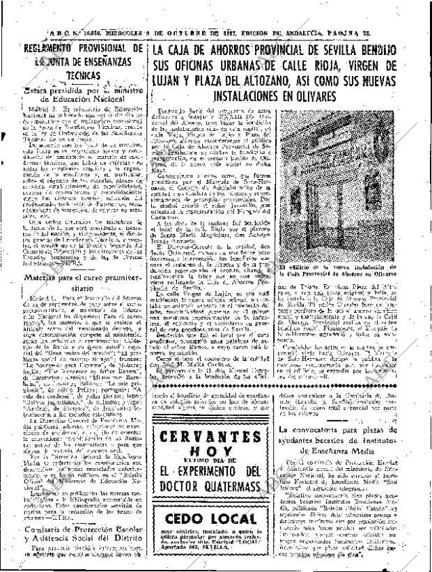 ABC SEVILLA 09-10-1957 página 33