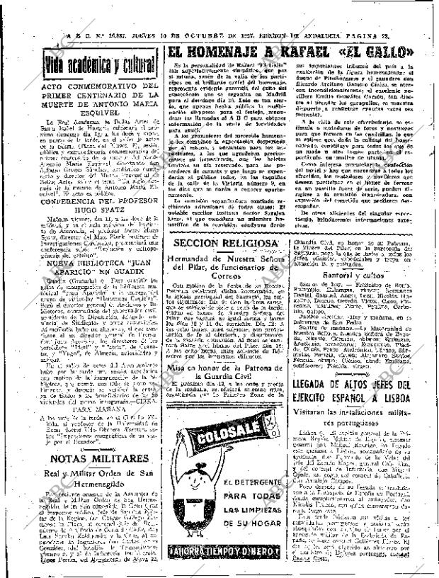 ABC SEVILLA 10-10-1957 página 28